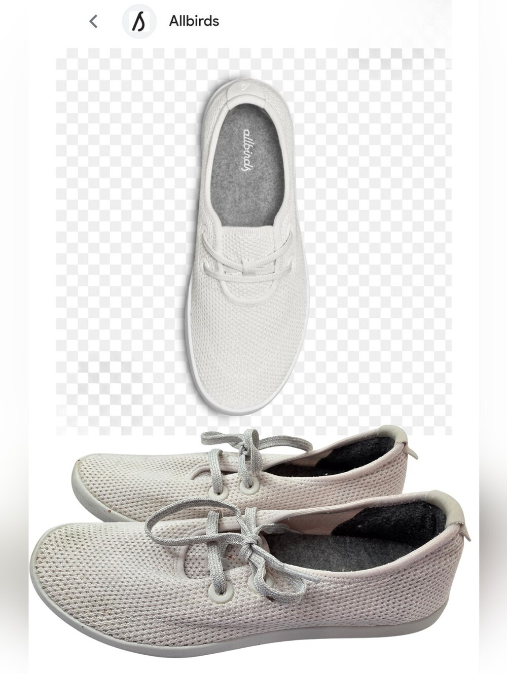 Allbirds Size 10 White Tree Skippers Sneakers 3703-CT